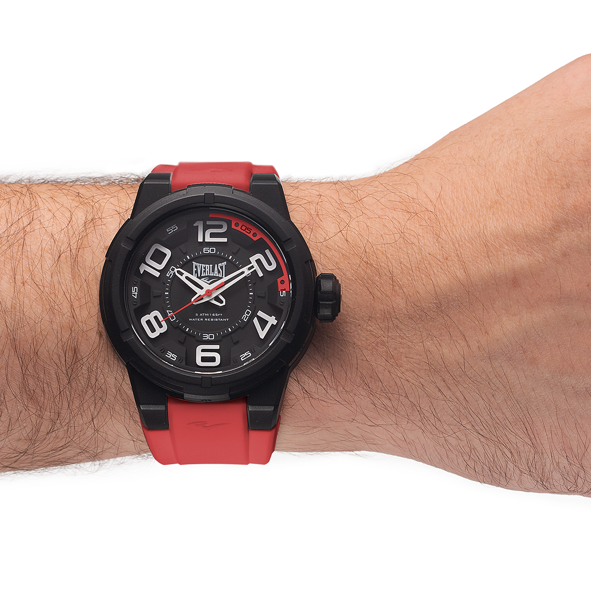 Relógio Masculino Everlast Silicone Vermelho E691