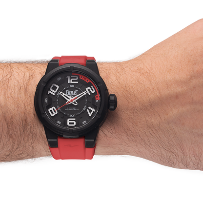 Relógio Masculino Everlast Silicone Vermelho E691