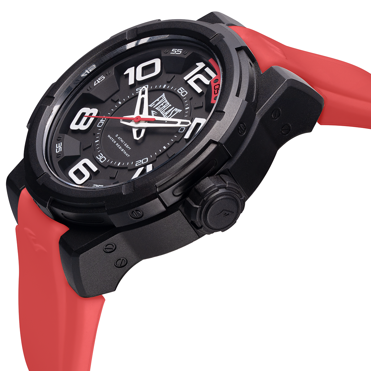 Relógio Masculino Everlast Silicone Vermelho E691