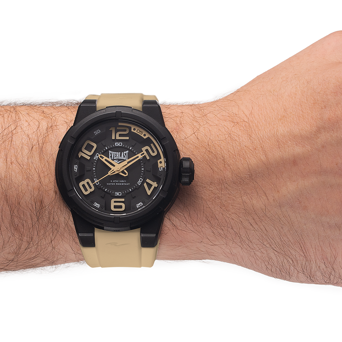 Relógio Masculino Everlast Silicone Bege E694