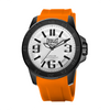 Relógio de Pulso Everlast Masculino Pulseira Silicone Laranja E6953