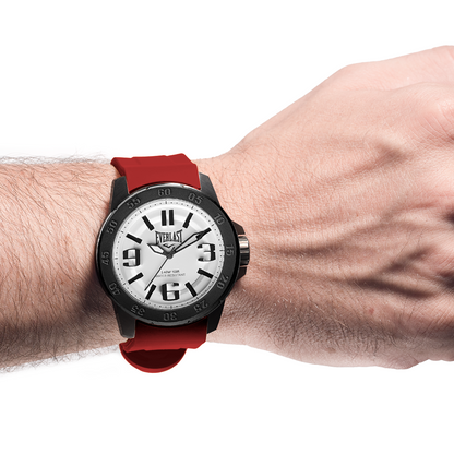 Relógio de Pulso Everlast Masculino Pulseira Silicone Vermelho E6954