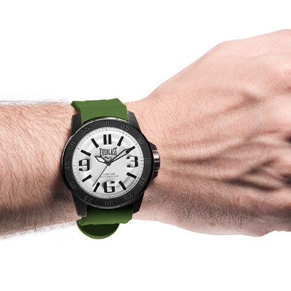 Relógio de Pulso Everlast Masculino Pulseira Silicone Verde E6955