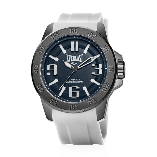 Relógio de Pulso Everlast Masculino Pulseira Silicone Branco E6991