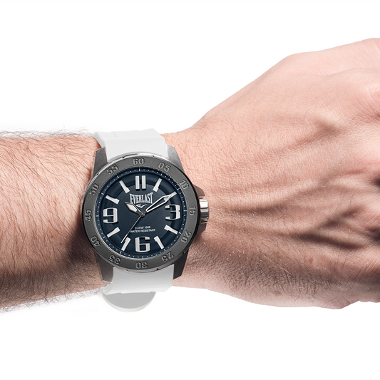 Relógio de Pulso Everlast Masculino Pulseira Silicone Branco E6991