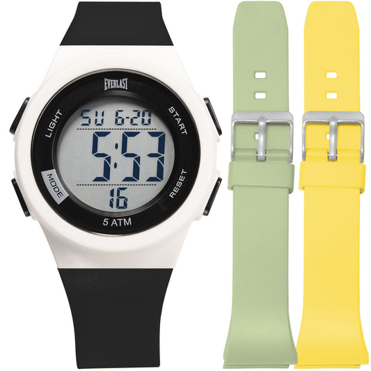 Relógio de Pulso Everlast Digital Unissex Kit 2 Pulseiras E73705
