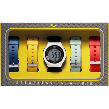 Relógio de Pulso Everlast Digital Unissex Kit 4 Pulseiras E73713