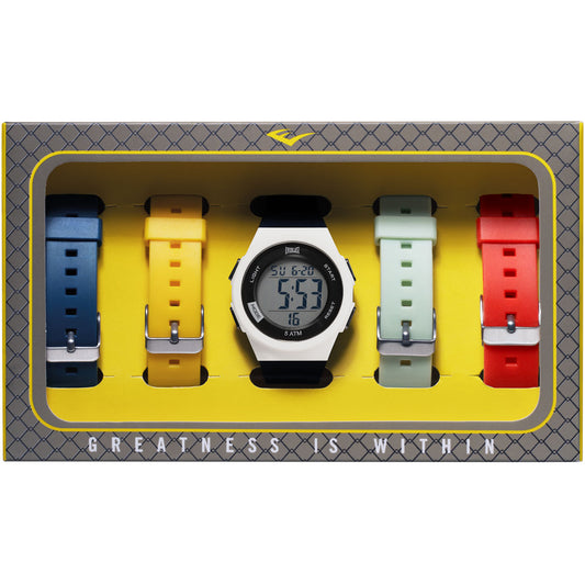 Relógio de Pulso Everlast Digital Unissex Kit 4 Pulseiras E73713