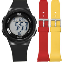 Relógio de Pulso Everlast Digital Unissex Kit 2 Pulseiras E73802