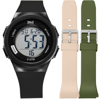 Relógio de Pulso Everlast Digital Unissex Kit 2 Pulseiras E73805