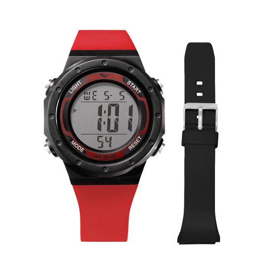 Relógio Everlast Digital Kit 1 Pulseira Extra E75201