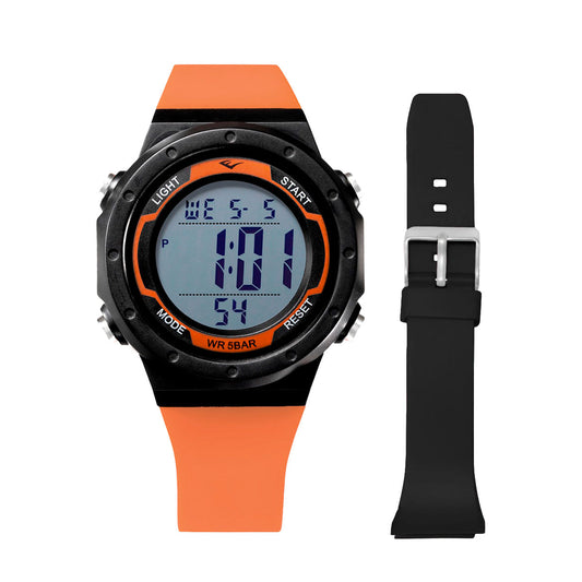 Relógio Everlast Digital Kit 1 Pulseira Extra E75301