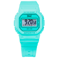 Relógio de Pulso Everlast Digital Quadrado Unissex Azul Turquesa E761
