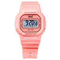 Relógio de Pulso Everlast Digital Quadrado Unissex Coral E759