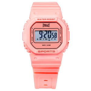 Relógio de Pulso Everlast Digital Quadrado Unissex Coral E759