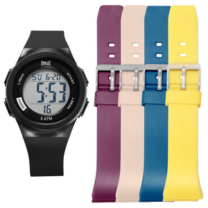 Relógio de Pulso Everlast Digital Unissex Kit 4 Pulseiras E73813