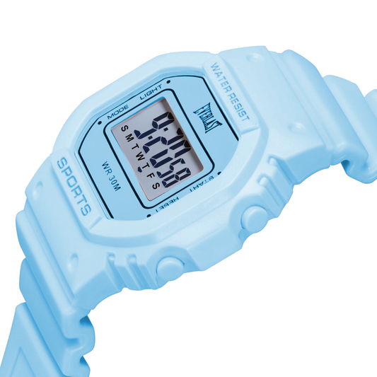 Relógio de Pulso Everlast Digital Quadrado Unissex Azul E763