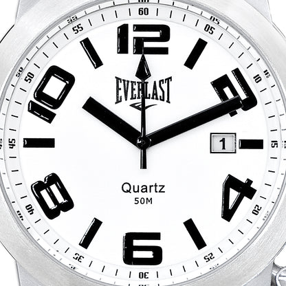 Relógio de Pulso Everlast Couro Calendário E061