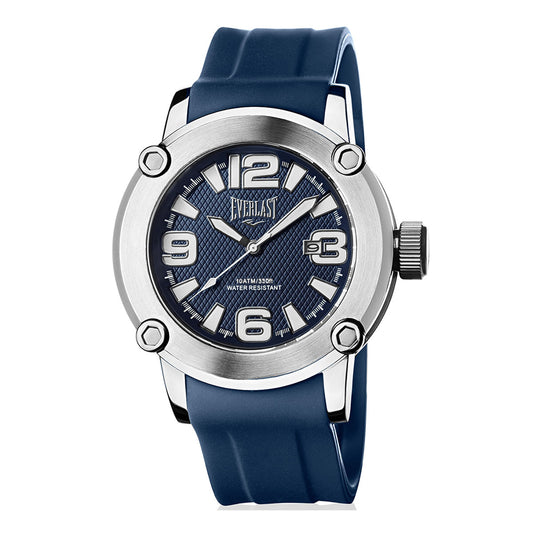 Relógio de Pulso Everlast Masculino Silicone Azul Calendário E10530