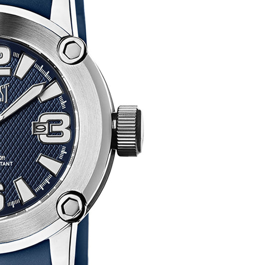 Relógio de Pulso Everlast Masculino Silicone Azul Calendário E10530