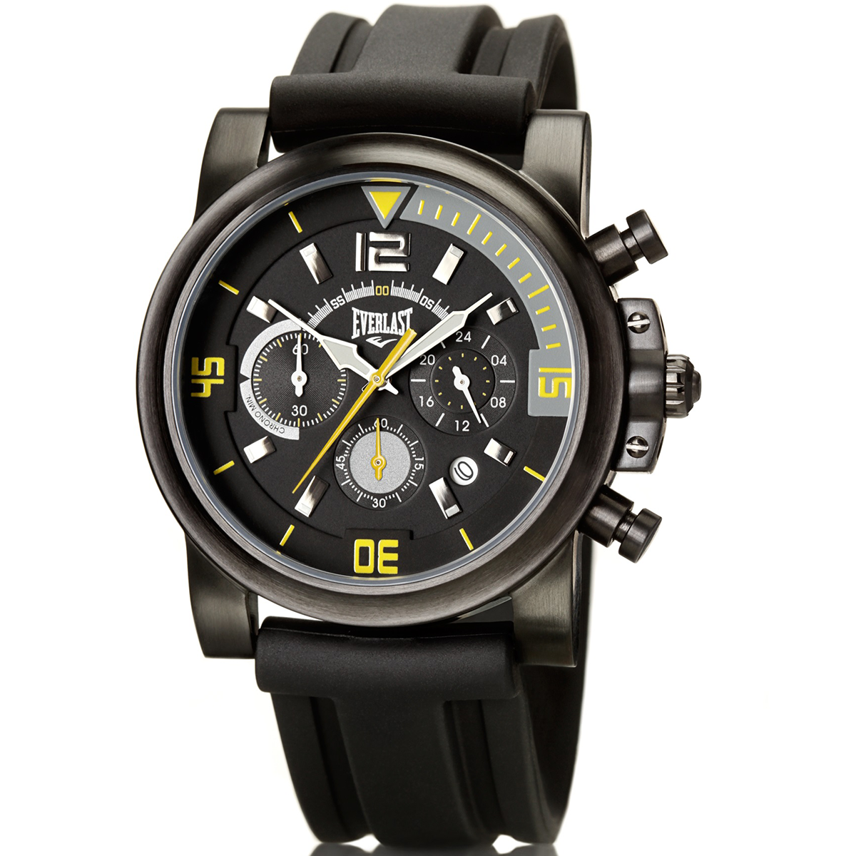 Relógio de Pulso Everlast Masculino Preto Cronógrafo E222