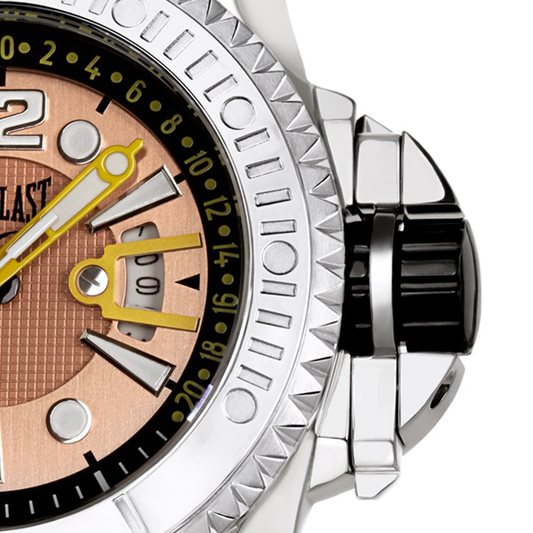 Relógio de Pulso Everlast Masculino Prateado Calendário E393