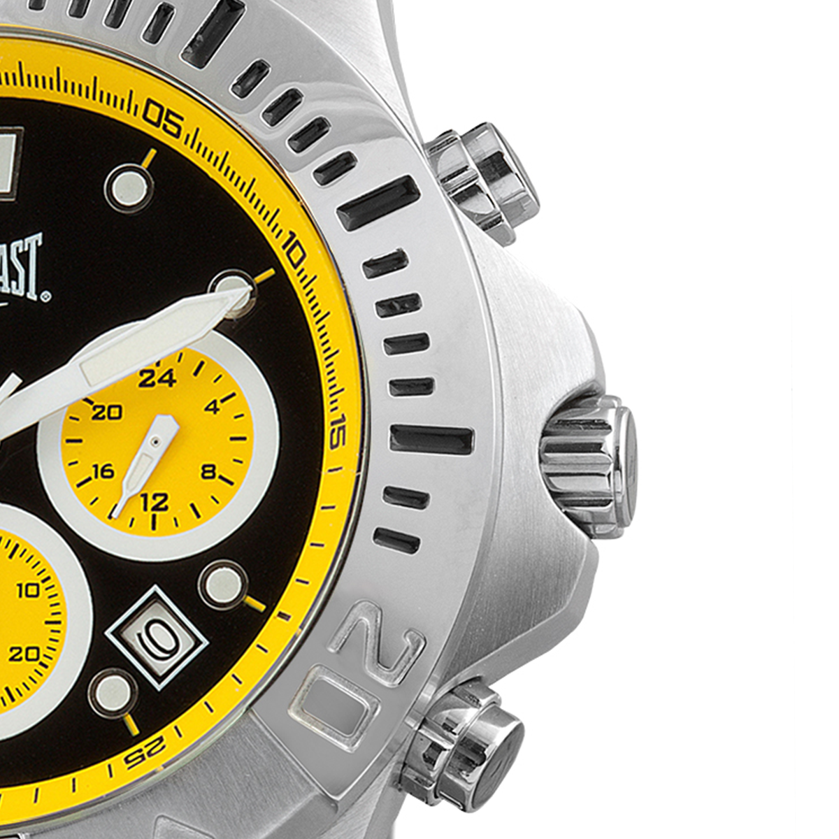 Relógio de Pulso Everlast Masculino Pulseira Silicone Preto Cronógrafo Calendário E463