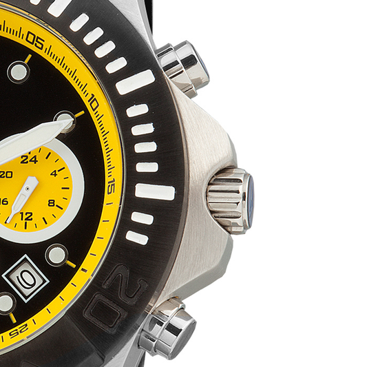 Relógio de Pulso Everlast Masculino Pulseira Silicone Preto Cronógrafo Calendário E464