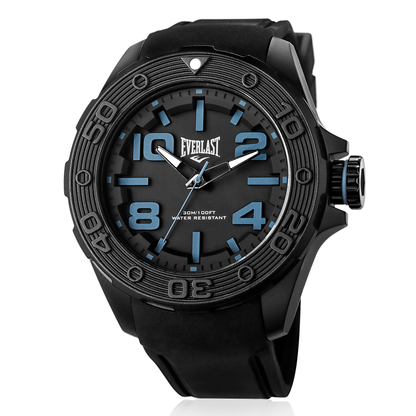 Relógio de Pulso Everlast Masculino Pulseira Silicone Preto E620