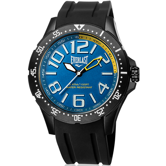 Relógio de Pulso Everlast Masculino Pulseira Silicone Preto E673
