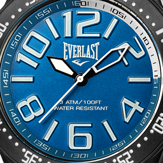 Relógio de Pulso Everlast Masculino Pulseira Silicone Preto E674