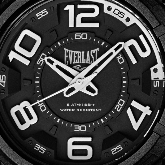 Relógio de Pulso Everlast Masculino Pulseira Silicone Preto E684