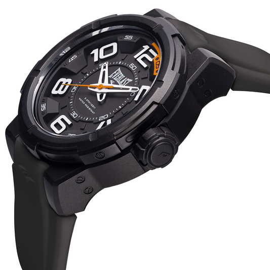 Relógio de Pulso Everlast Masculino Pulseira Silicone Preto E688