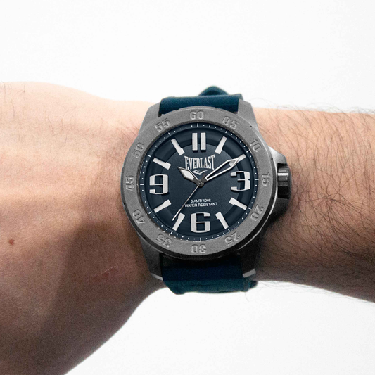 Relógio de Pulso Everlast Masculino Pulseira Silicone Azul E699