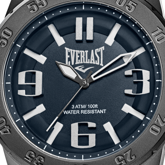Relógio de Pulso Everlast Masculino Pulseira Silicone Azul E699