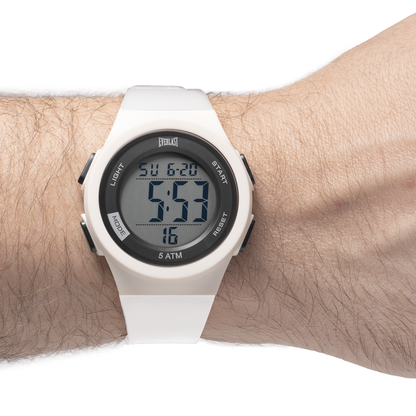 Relógio de Pulso Everlast Digital Unissex Branco E7374