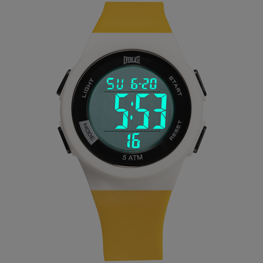 Relógio de Pulso Everlast Digital Unissex Amarelo E7377