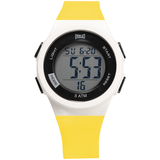 Relógio de Pulso Everlast Digital Unissex Amarelo Claro  E7378