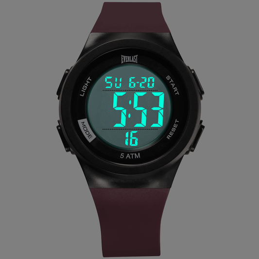 Relógio de Pulso Everlast Digital Unissex Vinho E73810