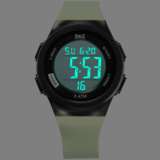 Relógio de Pulso Everlast Digital Unissex Verde Água E73811