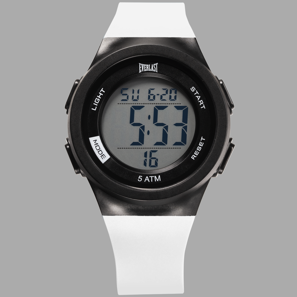 Relógio de Pulso Everlast Digital Unissex Branco E7384