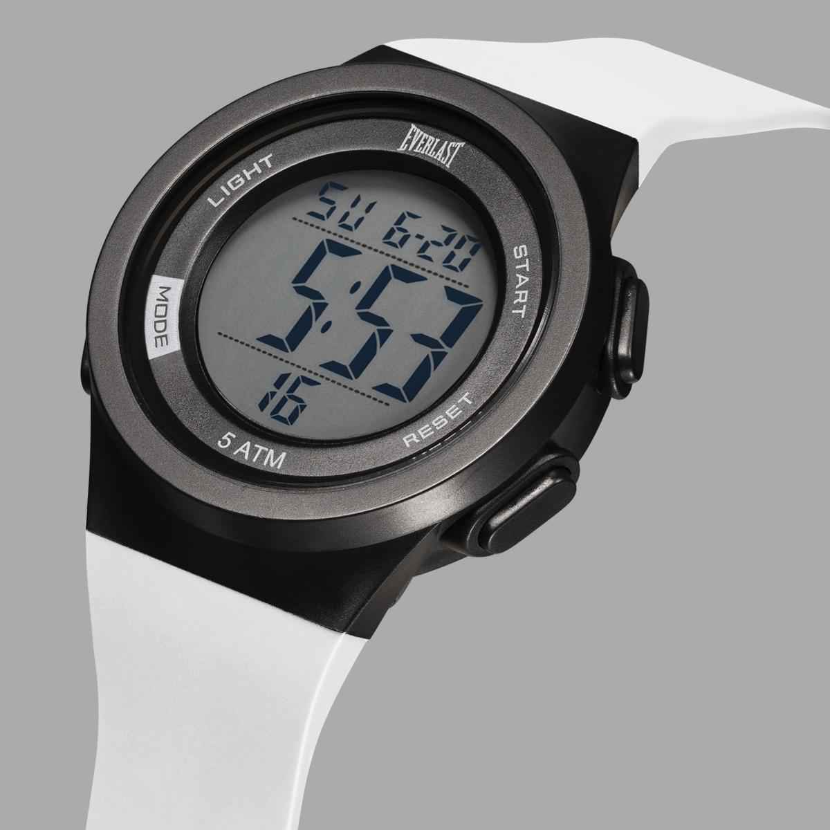 Relógio de Pulso Everlast Digital Unissex Branco E7384