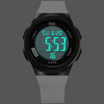Relógio de Pulso Everlast Digital Unissex Branco E7384