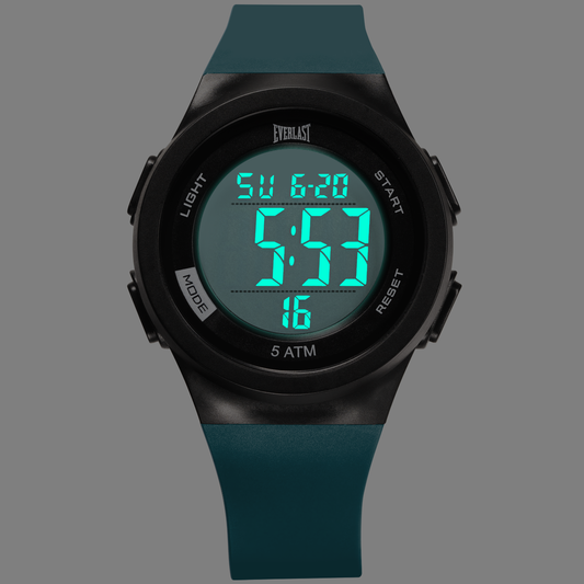 Relógio de Pulso Everlast Digital Unissex Azul Turquesa E7389