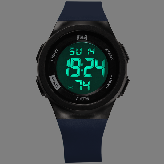 Relógio de Pulso Everlast Digital Unissex Azul Marinho E7393