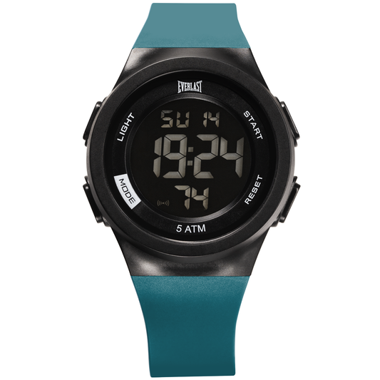 Relógio de Pulso Everlast Digital Unissex Azul Turquesa E7399