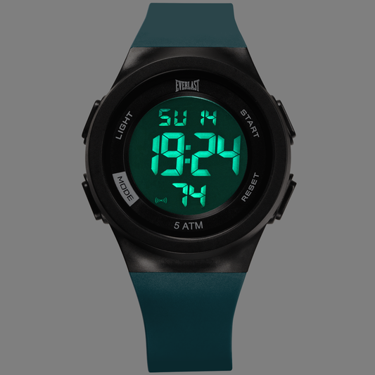 Relógio de Pulso Everlast Digital Unissex Azul Turquesa E7399